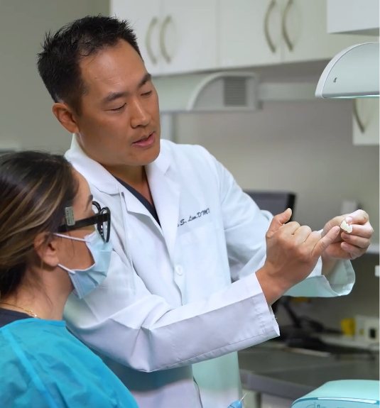 doctor Lim with a patient